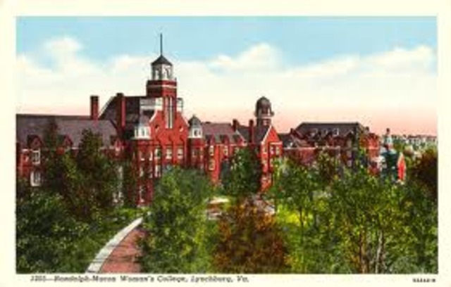 Attends college at Randolph Macon Women's