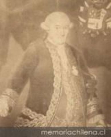El noble, Don Agustín de Jáuregui y Aldecoa, Gobernador de Chile.