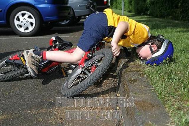 fell off my bike head first!!!!