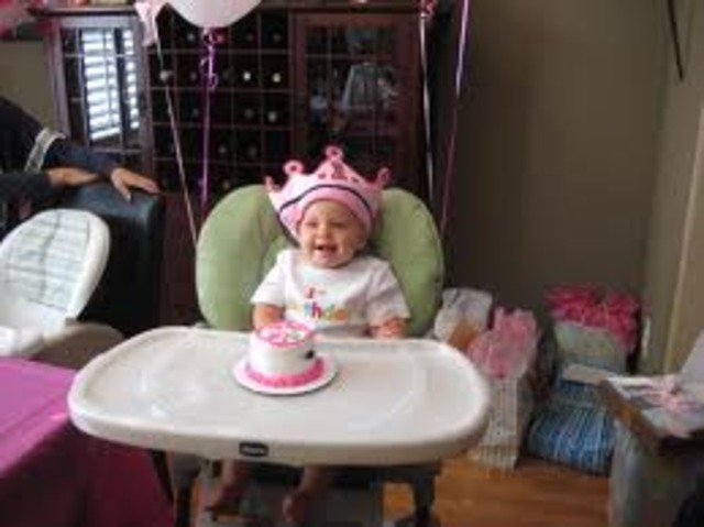 Claire's first birthday