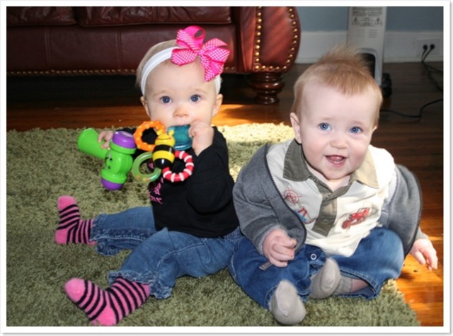 Twins first birthday