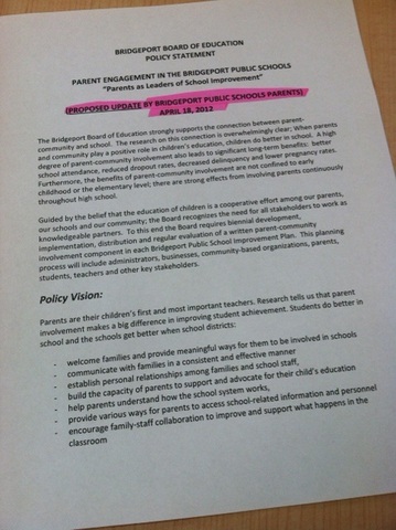 First Draft of Policy Completed