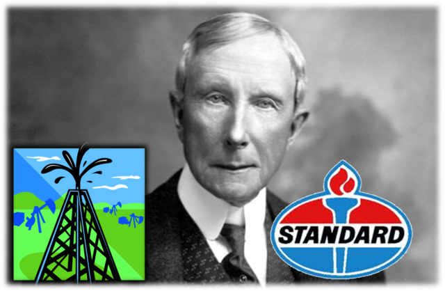 John D Rockefeller founds Standard Oil (VUS.8b)