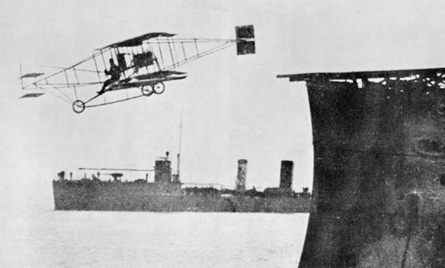 First take off from a ship