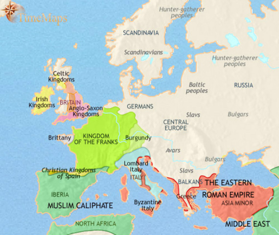 Europe 750 AD