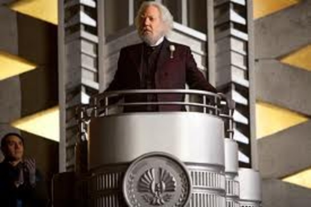 President Snow visits Katniss and warns her about the uprising.
