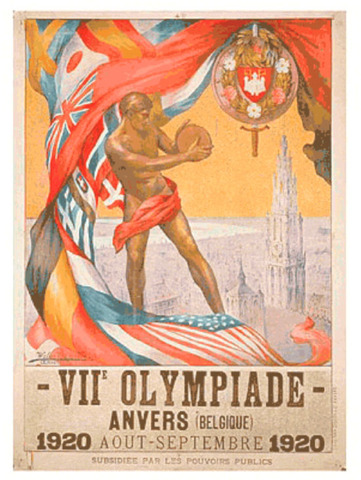 Belguim 1920 olympics logo