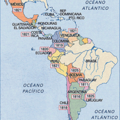 Timeline: La independecia de America hispana