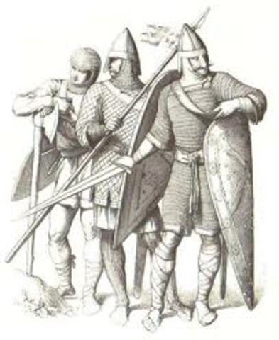•	1066  - Normans from France, under William I, conquer England