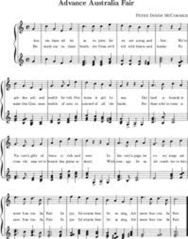 Advance Australia Fair Declared National Anthem