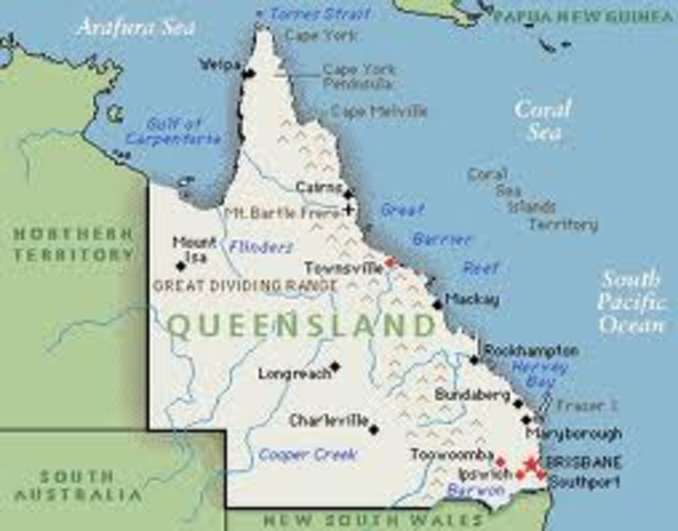 Queensland seperated from New South Wales; responsible Government established