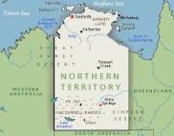 Northern Territory separated from South Australia