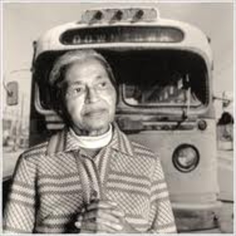 Rosa Parks refuses to move to back of the bus