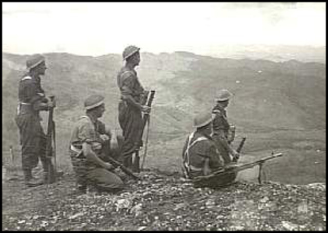 First contact between Australian and Japanese troops at Awala