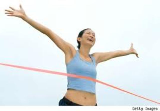 Hazel Elizabeth Deborah Parker--Squeaky--wins the race!