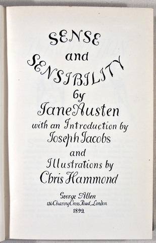 Sense and Sensibility