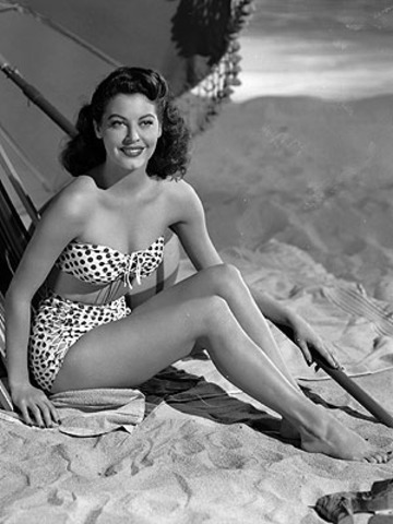 The first two piece swimsuit is seen in fashion magazines