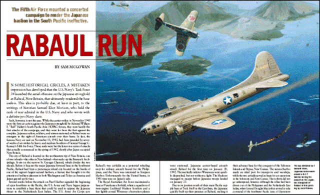 Japanese Rabaul base destroyed