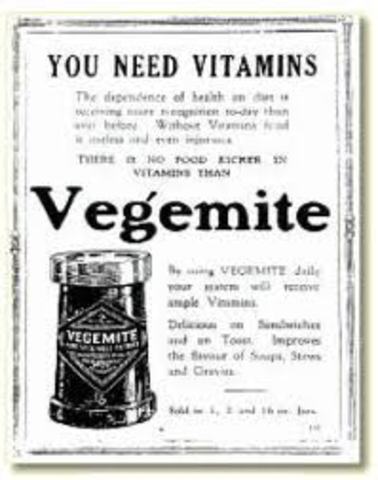When was Vegemite invented?