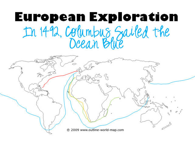 Columbus discovers the New World