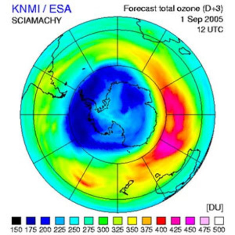 La destruction de la couche d'ozone