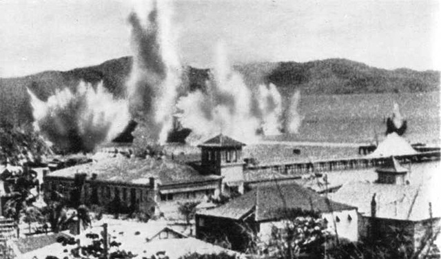 Port Moresby bombed by Japan