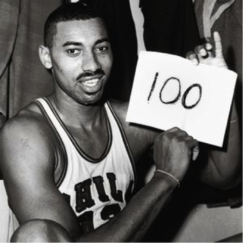 Wilt Chamberlain Scores 100