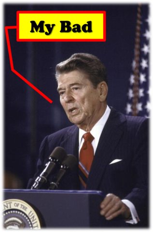 Reagan Apologizes