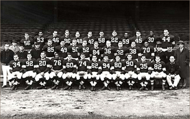 six of the l eight teams had signed African American football players to play professionally