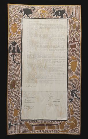 The Yirrkala Bark petition was presented to the Federal Parliament.