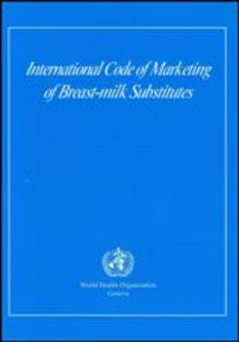WHO Code of Marketing of Breast-milk Substitutes