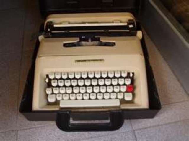 Mí primera máquina de escribir