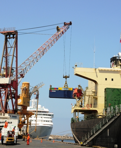 TISUR incorpora su segunda grúa en Puerto de Matarani.
