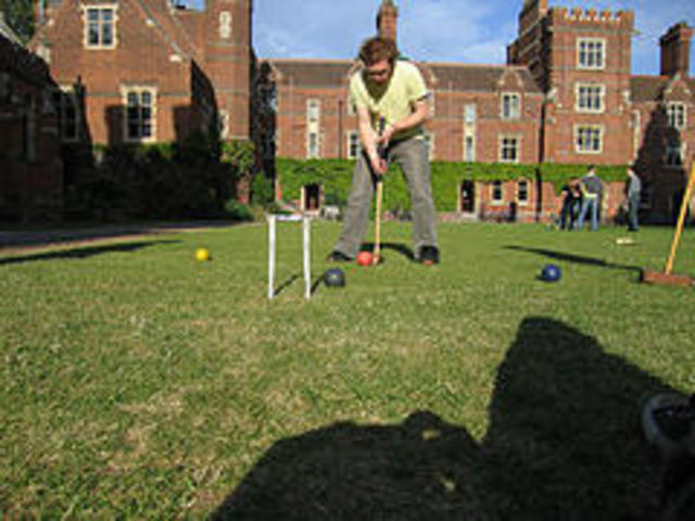 First game played by both sexes (together) in America