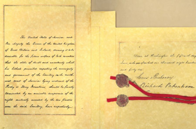 The Oregon Treaty is Signed (British Columbia)