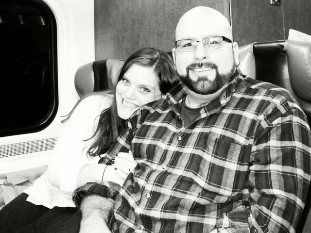 Engaged on the Train - nothing like Snakes on a Plane