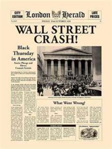 The Wall Street crash, symbolic start of the Great Depression, finds the German economy already in decline, and leads to the withdrawal of American short-term loans.