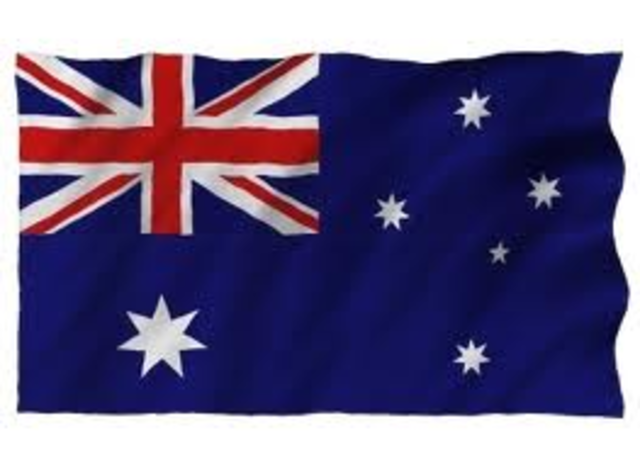 The Australian flag was made