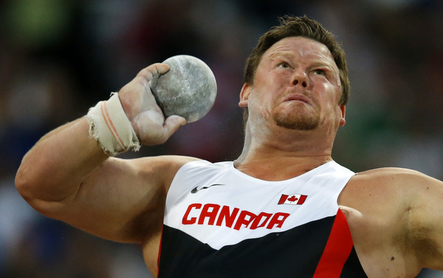 Dylan Armstrong places 5th in shot put