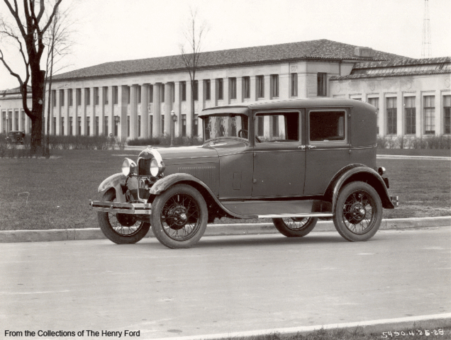 Ford Model A automobiles went into production