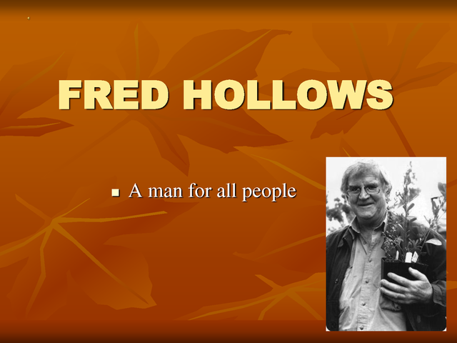 death of fred hollows