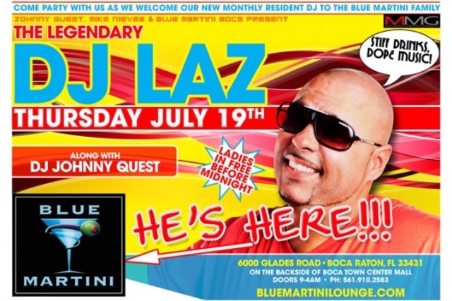 DJ Laz at Blue Martini Boca