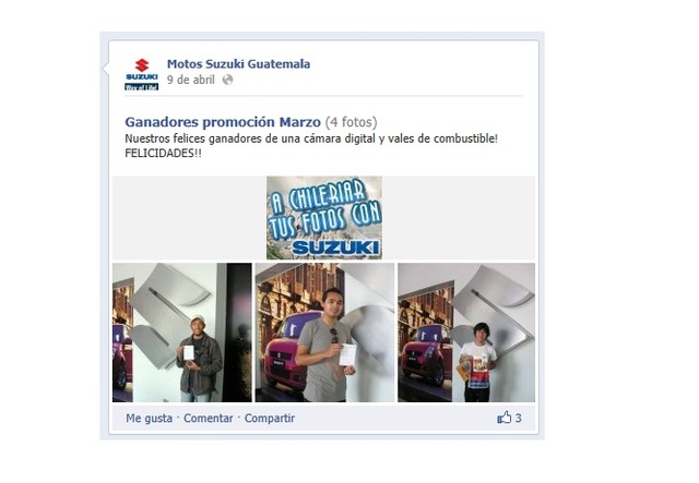 Ganadores de Verano Suzuki