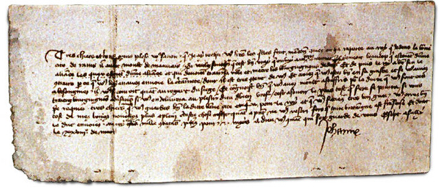 Joan sends final letter to English