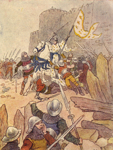 Joan captured by Burgundians