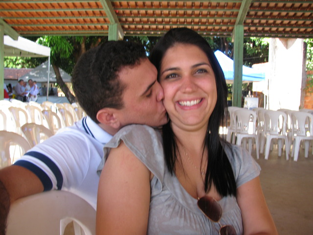 Nossa ida à celebração com o Padre Bernardo na granja