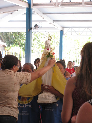 Nossa primeira missa na Casa de Maria
