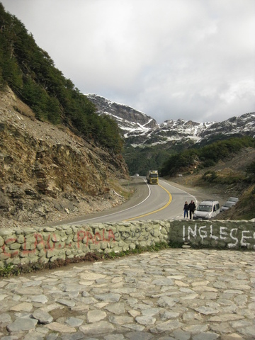 desde lago fagnano a ushuaia por el paso de Garibaldi