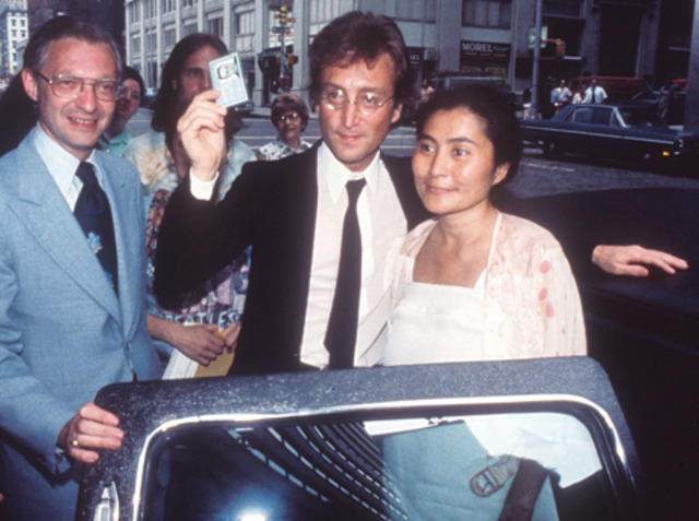 Lennon recieved his green card