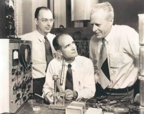 John Bardeen, William Shockley y Walter BRATTAIN